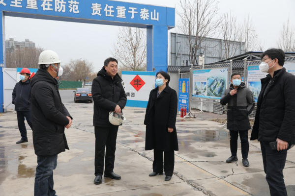 安阳市副市长常慧芹一行到我校大学科技园施工现场检查指导工作